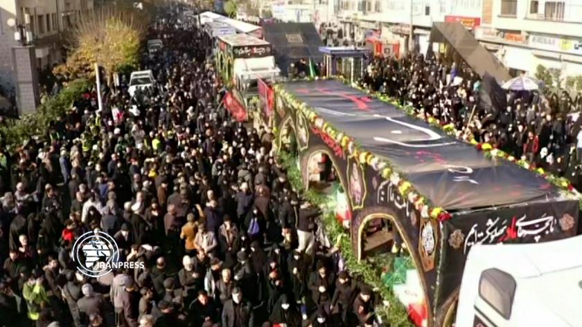 Iranpress: تشييع رفات 300 شهيد مجهول الهوية من فترة الدفاع المقدس