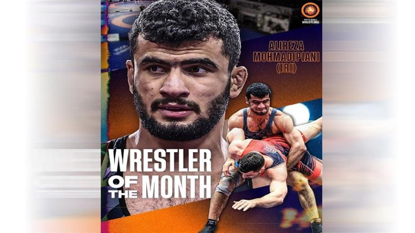 Iranpress: الإيراني علي رضا مهمدي، أفضل لاعب مصارعة رومانية لشهر فبراير 