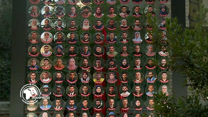 Iranpress: طهران.. إزاحة الستار عن هيكل تذكاري للشهداء الصحفيين في غزة
